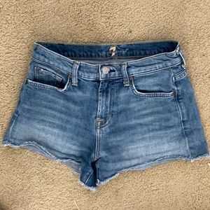 7 For All Mankind Cutoff Denim Shorts